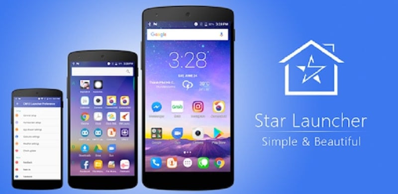 Giao diện Star Launcher Prime