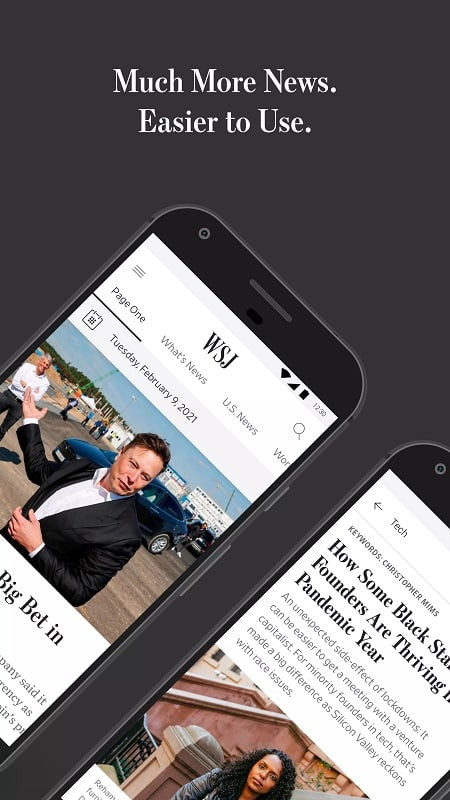 The Wall Street Journal MOD APK Interface