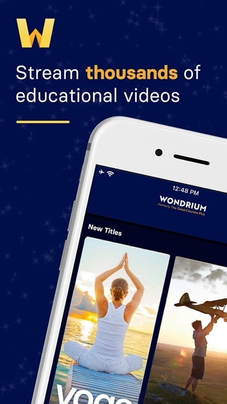 Wondrium MOD APK interface