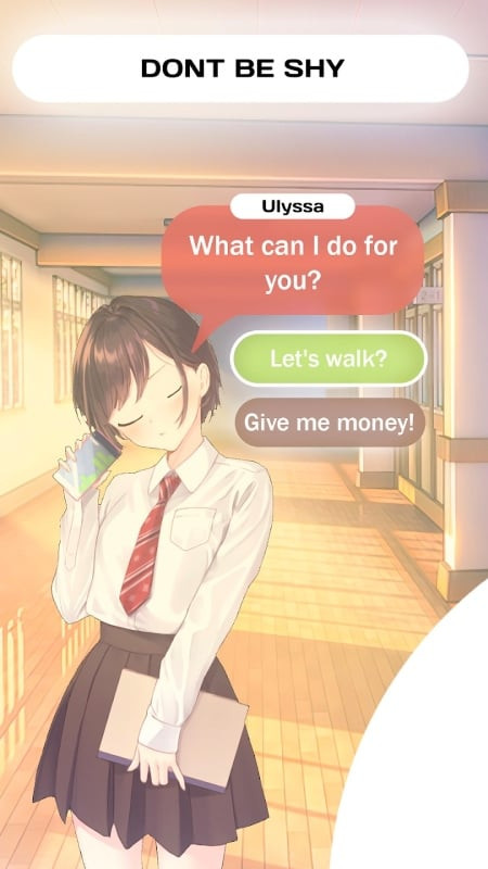 Dating scene in Girls Dating Sim: Love & Story