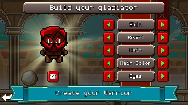 Gladiator Rising in-game screenshot of a gladiator