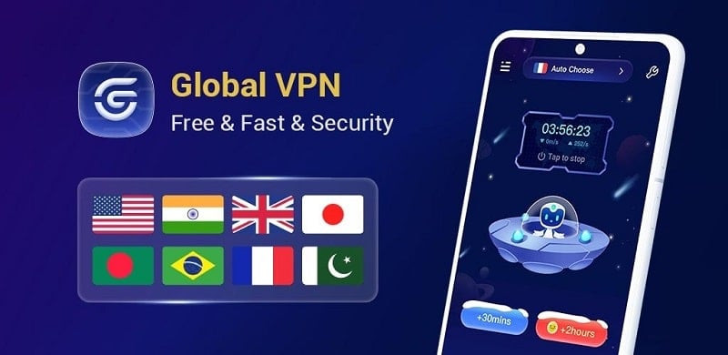 Global VPN - Ứng dụng VPN hàng đầu