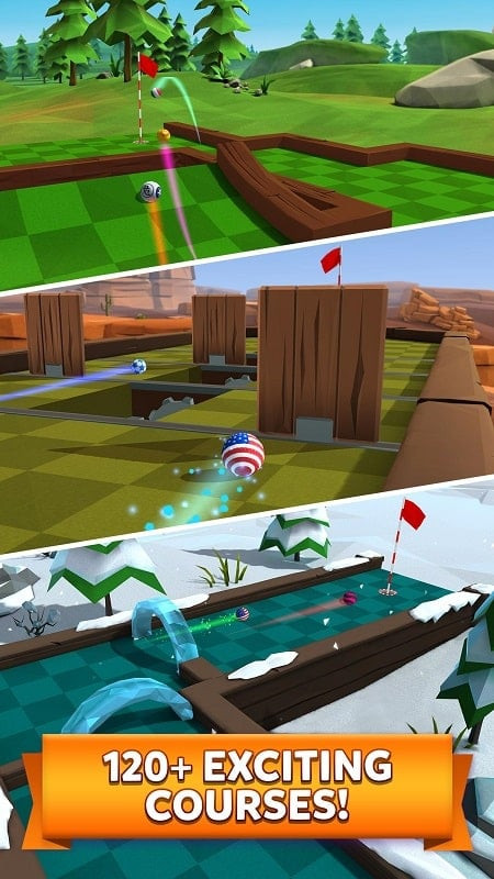 Golf Battle MOD APK Unique Golf Courses