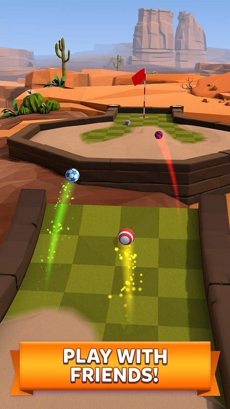 Golf Battle MOD APK Customize Shot Power