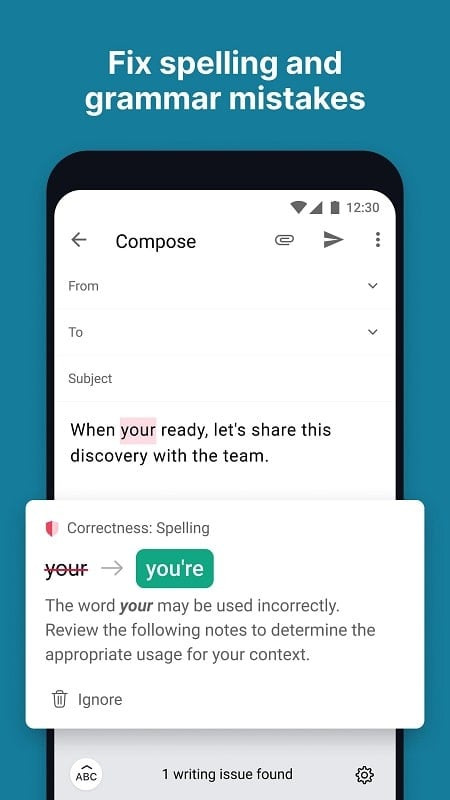 Grammarly MOD APK features