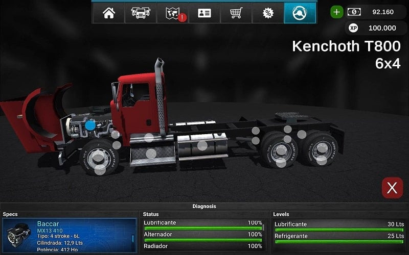 Grand Truck Simulator 2 mod download - In-game map interface