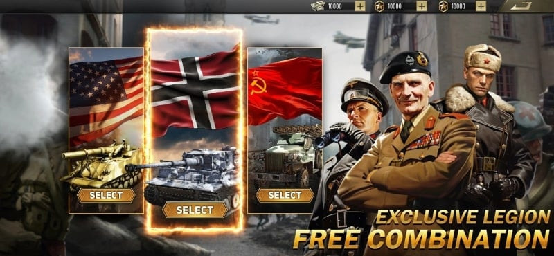 Grand War: WW2 Strategy Games MOD APK Screenshot