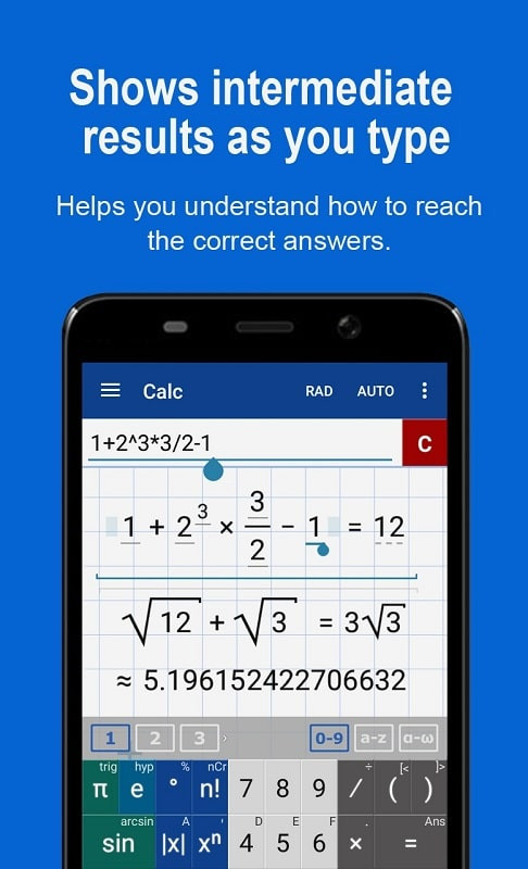 Graphing Calculator + Math PRO Interface