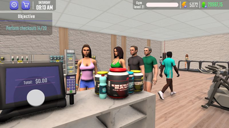 Gym Simulator 3D Fitness Store mod free