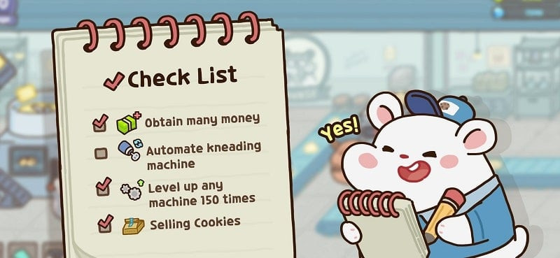 Hamster Cookie Factory MOD APK Mission Rewards