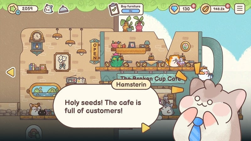 Unlimited money in Hamster Inn MOD APK