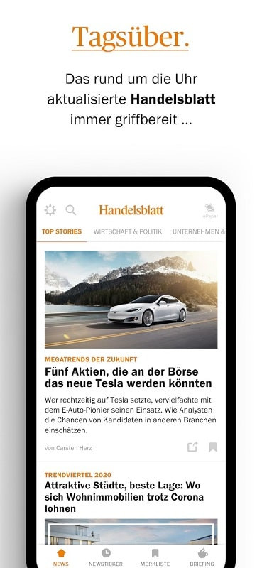 Handelsblatt MOD APK morning briefing