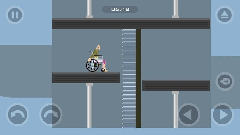 Happy Wheels Mod APK gameplay screenshot