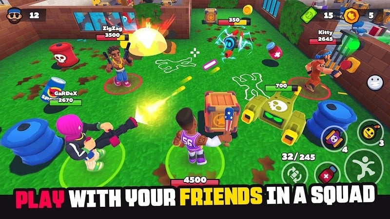 Happy Zone Battle Royale Mod APK Support Equipment