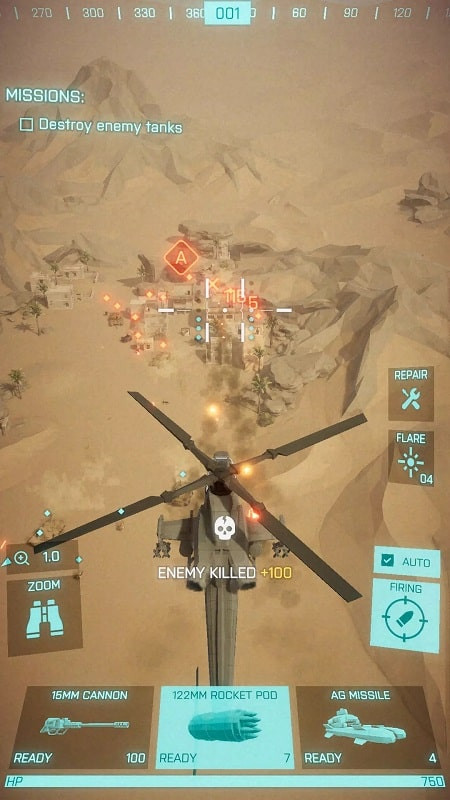 Heli Attack continuous attack screenshot