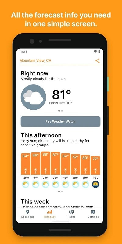 Hello Weather MOD APK Features