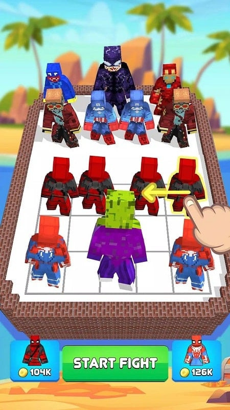 Hero Craft Merge Master gameplay screenshot