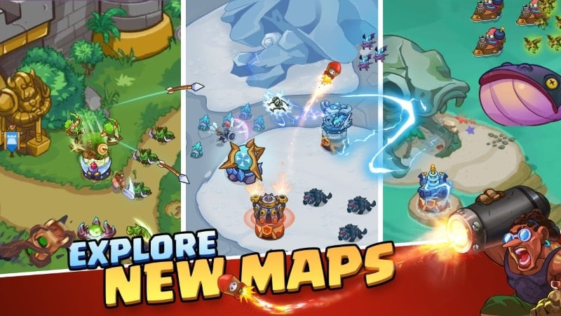 Hero of Might: Tower Defense APK character selection