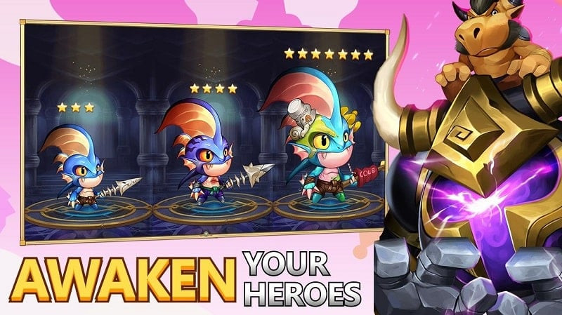 Heroes Legend: Idle Battle War Mod APK Gameplay