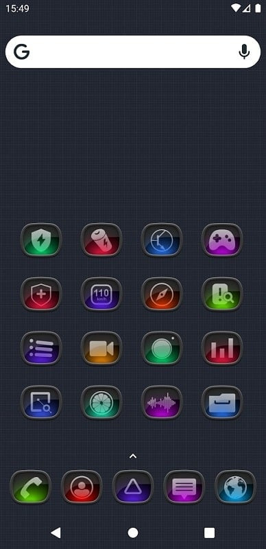 Gradient light effects of Asabura Icon Pack