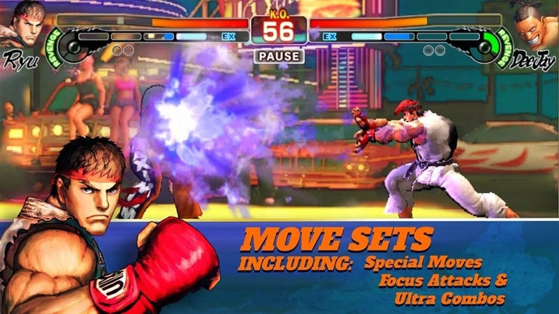 Hình ảnh giao diện game Street Fighter 4 Champion Edition apk