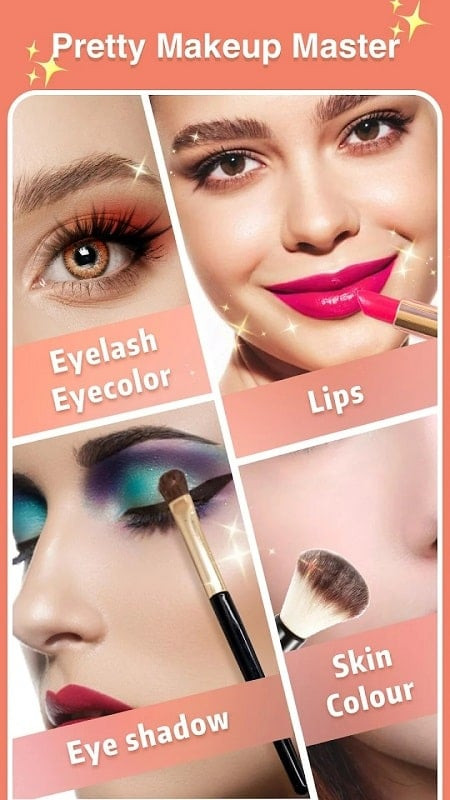 Hình ảnh minh họa tính năng trang điểm tự nhiên của Pretty Makeup