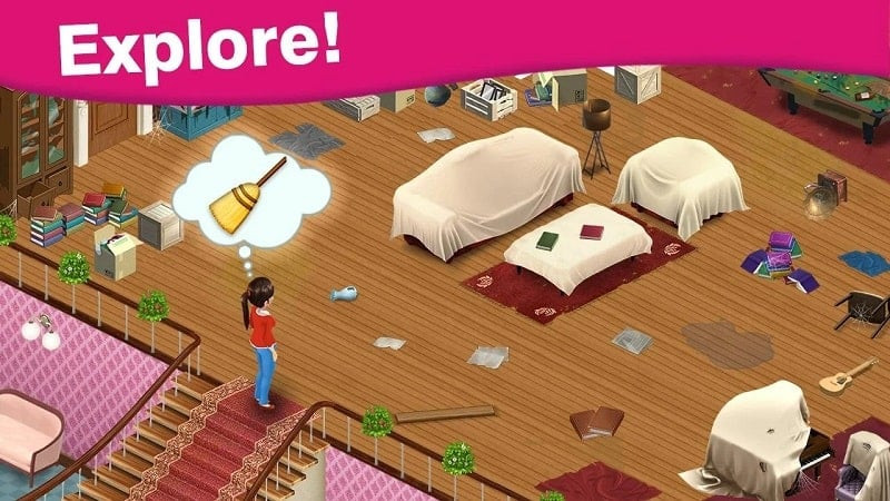 Home Cafe MOD APK gameplay screenshot