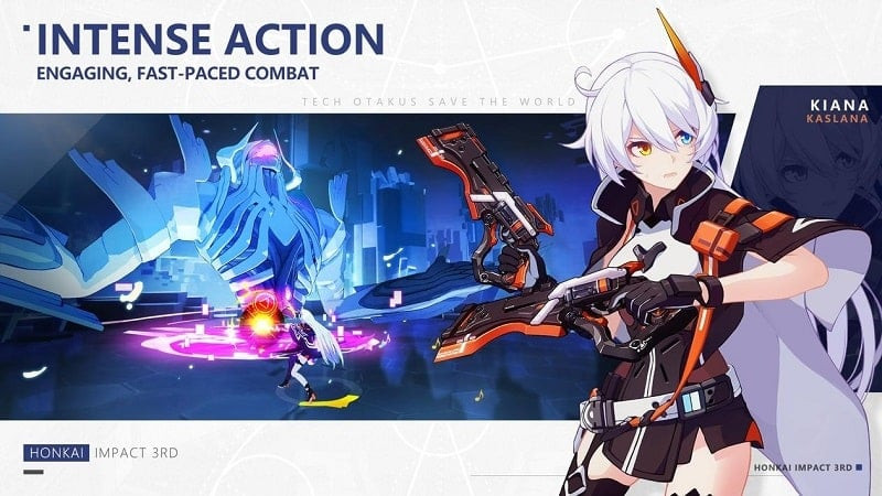 Honkai Impact 3rd android - Hành trình phiêu lưu và chiến đấu