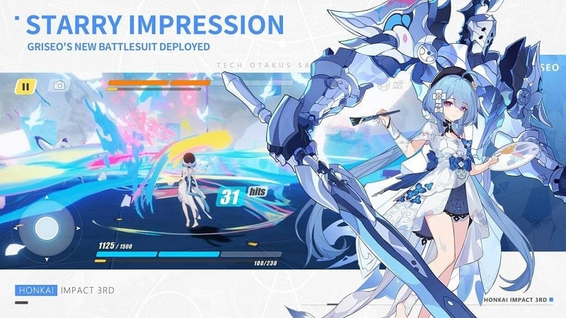 Honkai Impact 3rd apk - Trang phục và vũ khí đa dạng