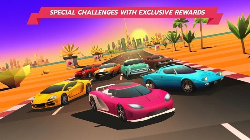 Horizon Chase MOD APK racing gameplay