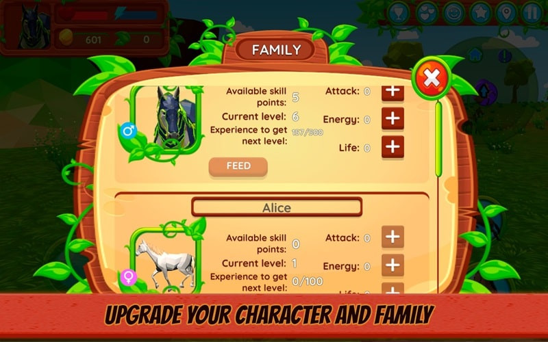 Horse Family MOD APK family gameplay screenshot