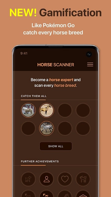 Horse Scanner app screenshot showcasing the community feature