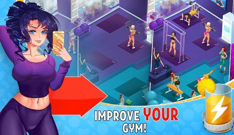 Building relationships in Hot Gym MOD APK