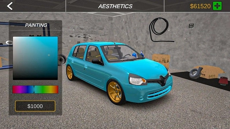 Fast Lap Racing car customization screenshot