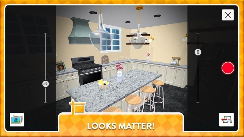 House Flip game screenshot showing a renovated house