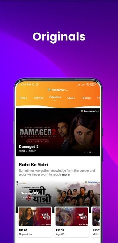 Hungama Play MOD APK features