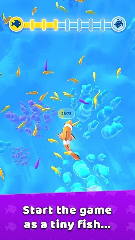 Hyper Evolution MOD APK gameplay screenshot showing different creatures