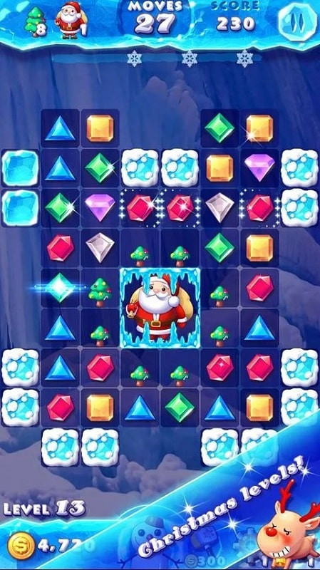 Ice Crush MOD APK screenshot showing gameplay