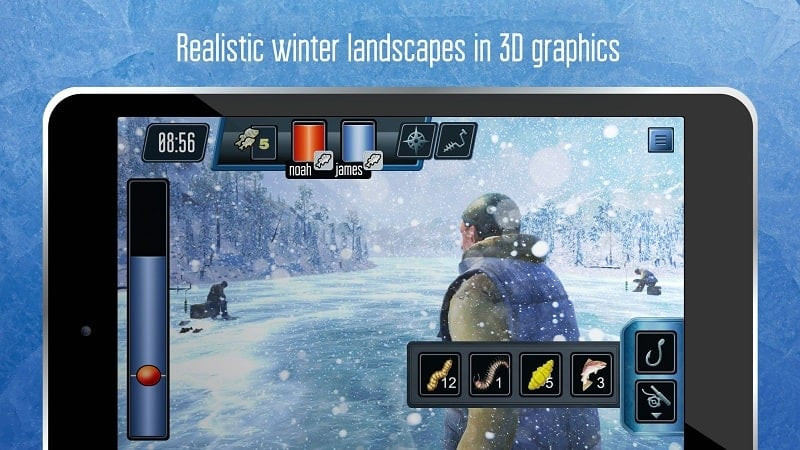 Ice fishing simulator mod apk gameplay