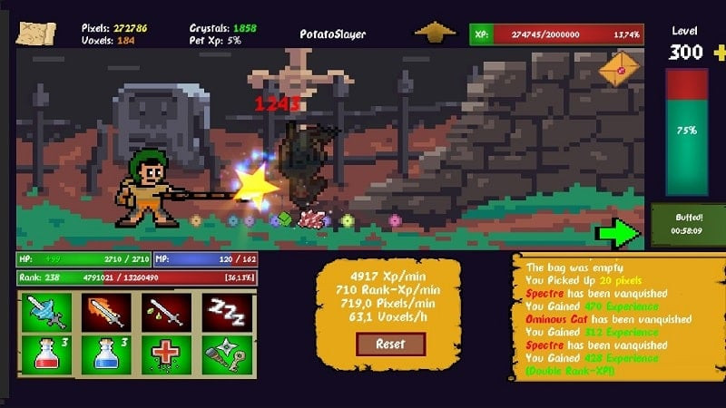 Idle Adventure APK monster battle screenshot