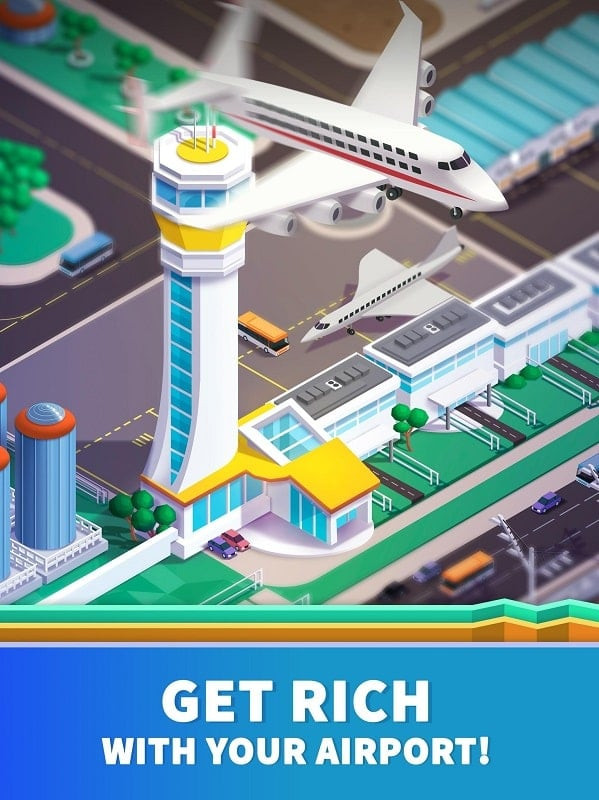 Idle Airport Tycoon MOD APK Screenshot