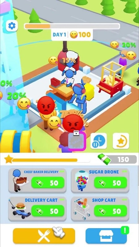 Idle Baker Clicker Gameplay Screenshot