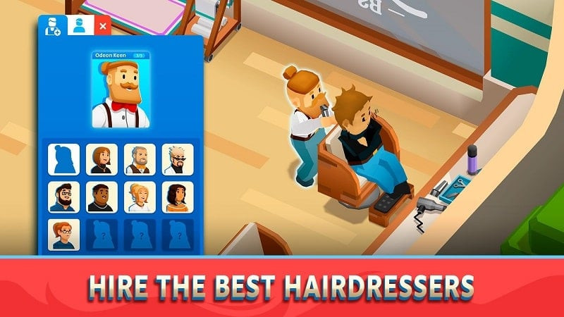 A screenshot of Idle Barber Shop Tycoon mod apk