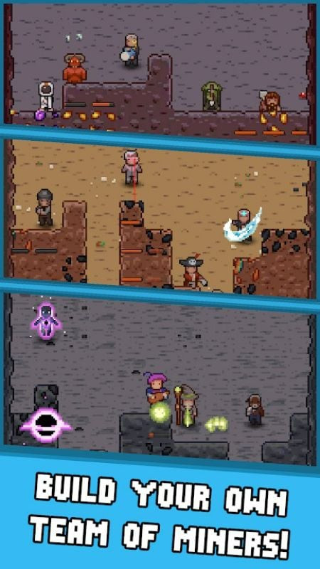 Idle Cave Miner character selection screenshot