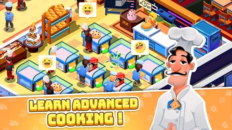 Students in Idle Cooking School MOD APK