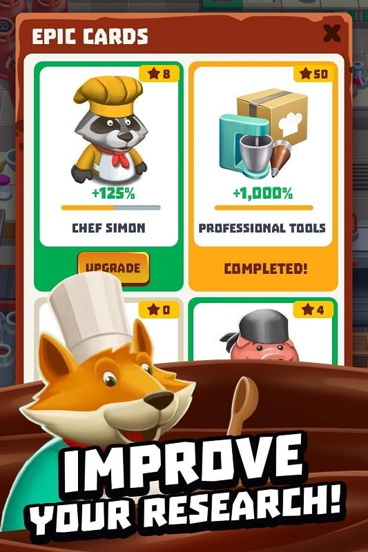 Idle Cooking Tycoon hiring chefs