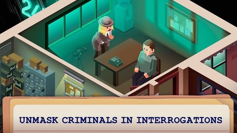 Idle Crime Detective Tycoon investigation screenshot