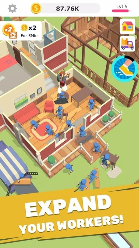 Idle Decoration Inc mod apk