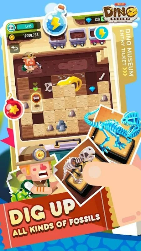 Idle Dino Museum APK download button