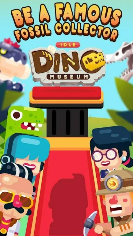 Idle Dino Museum on an Android device